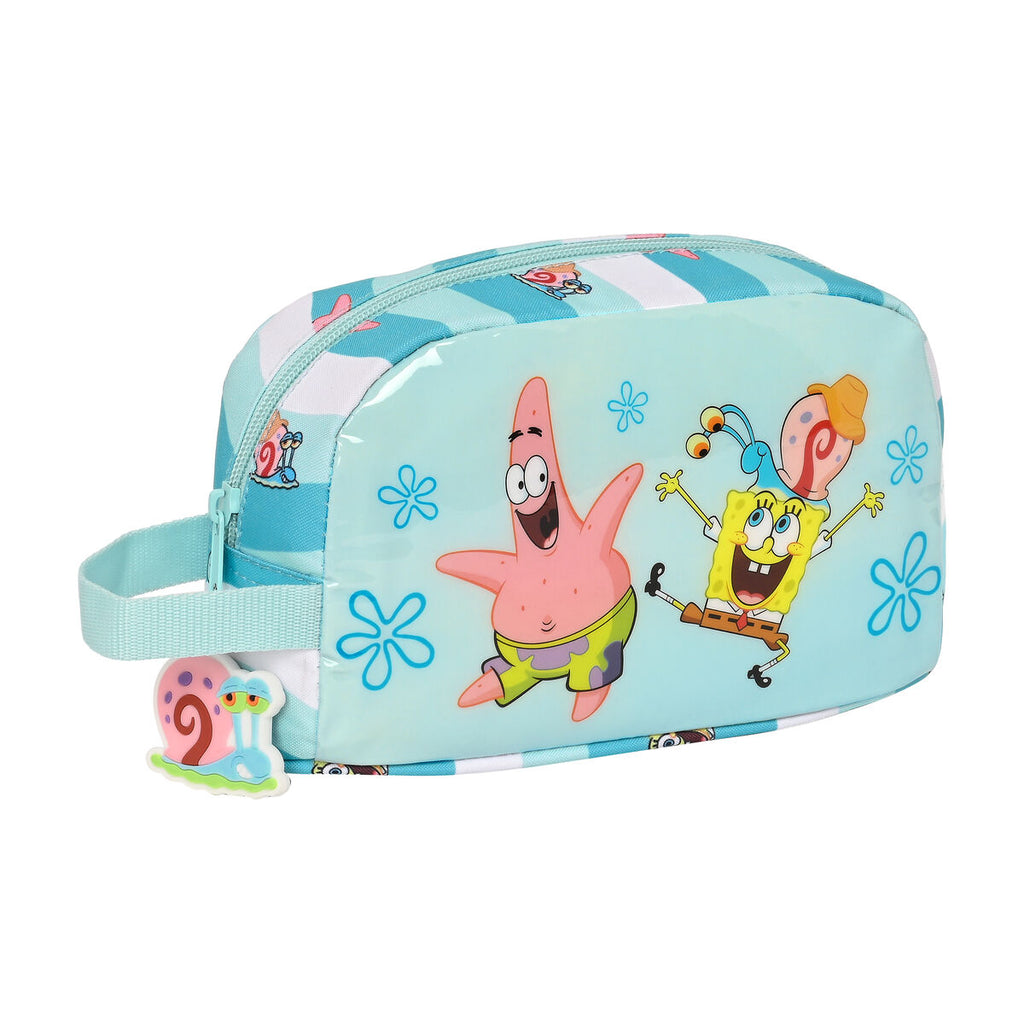 Spongebob Thermo-Lunchbox Stay positive Blau Weiß