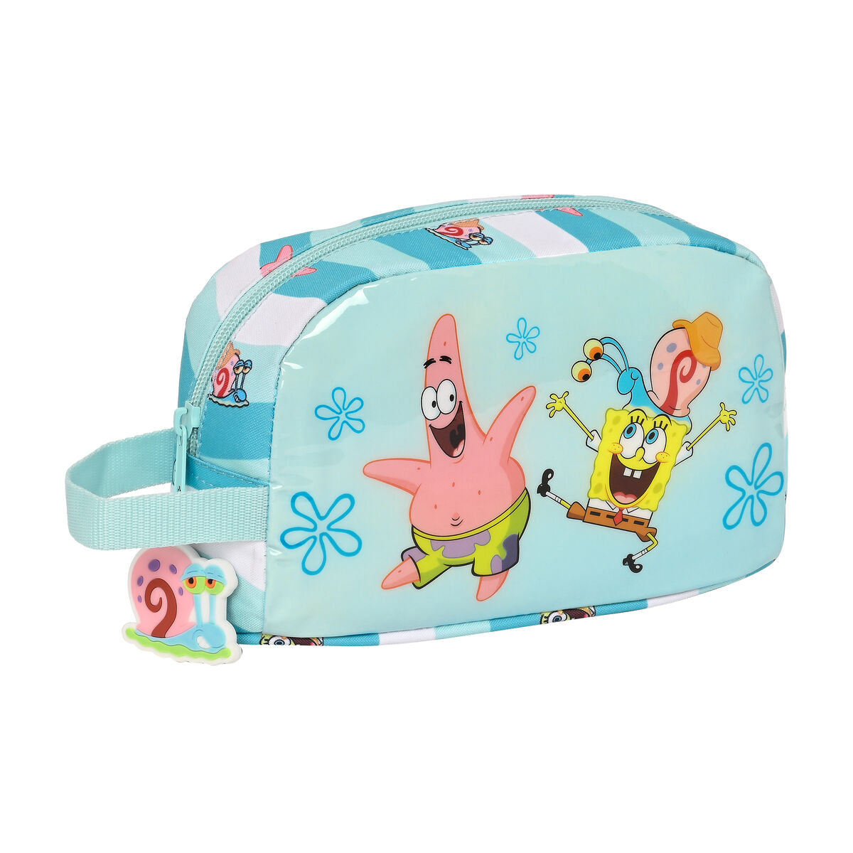 Spongebob Thermo-Lunchbox Stay positive Blau Weiß