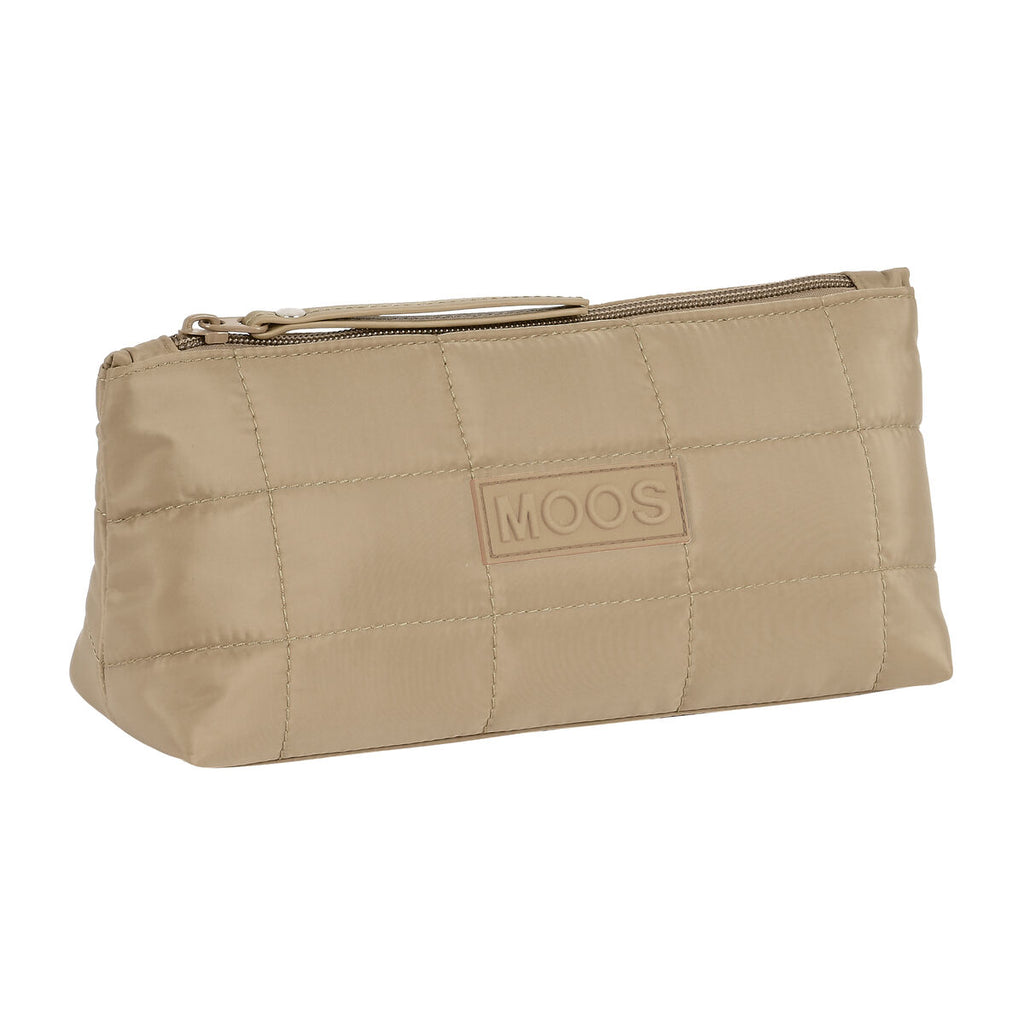Schule Kulturbeutel Moos Camel Padded 23 x 12 x 8 cm