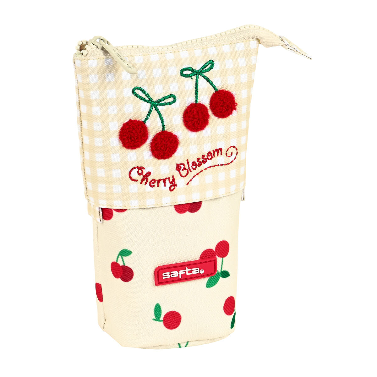 Pencil Holder Case Safta Cherry Beige (8 x 19 x 6 cm) – Produktbild 1