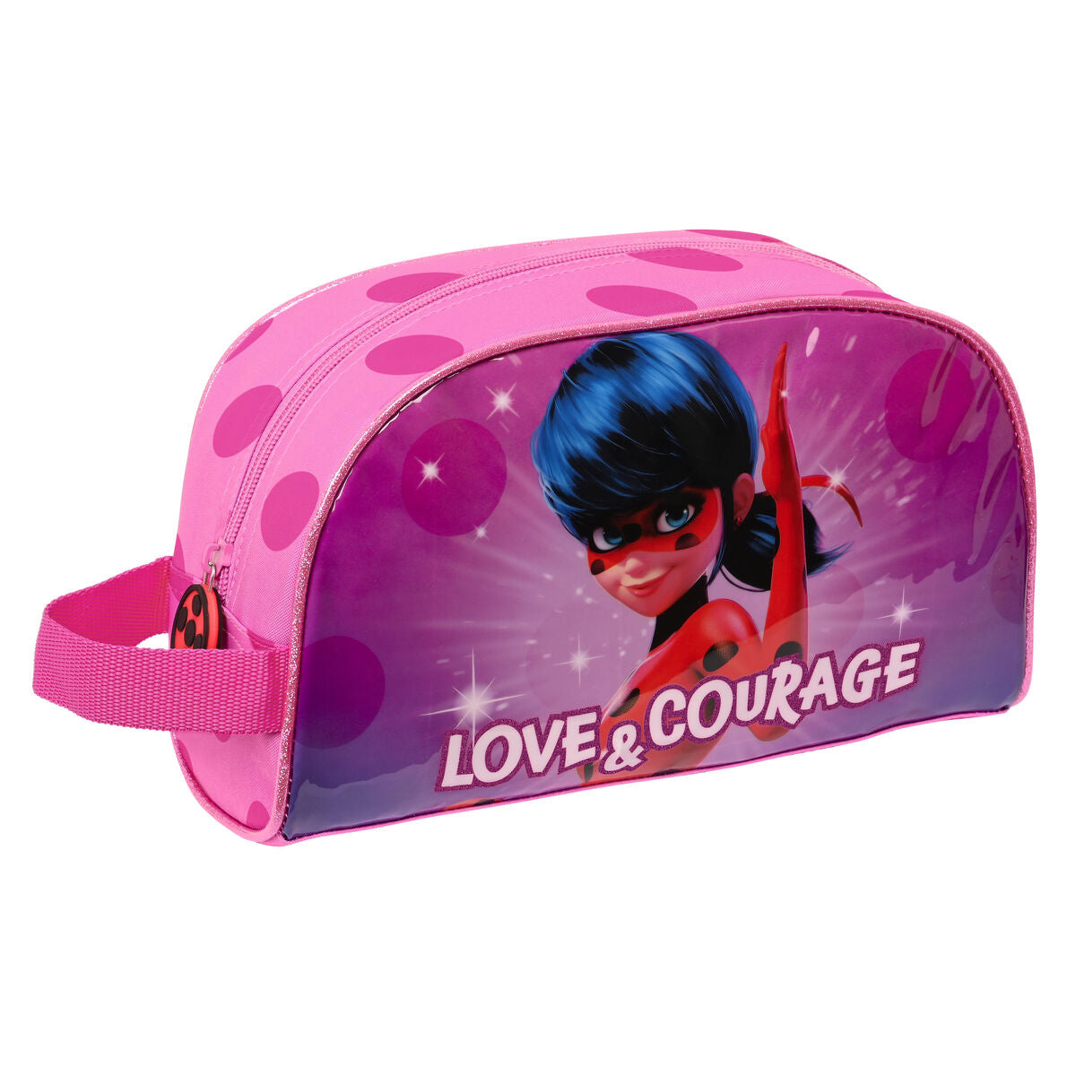 Schule Kulturbeutel Lady Bug Fuchsia 26 x 16 x 9 cm