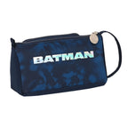 Schule Etui mit Accessories Batman Legendary Dunkelblau Blau 20 x 11 x 8.5 cm (32 Teile)