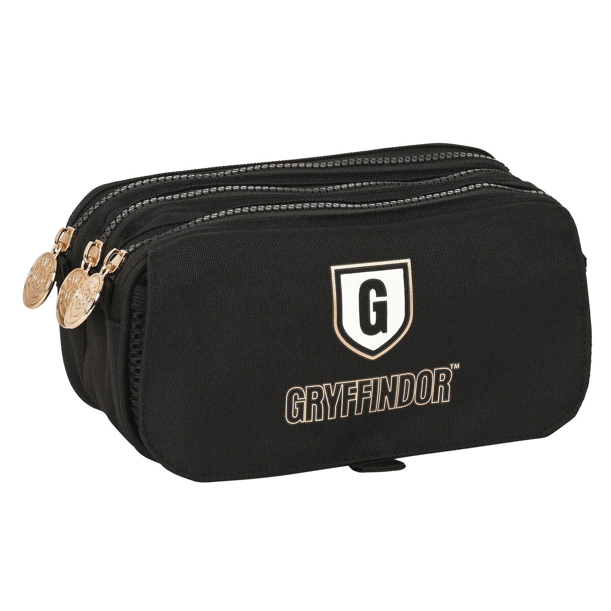 Dreifach-Federmäppchen Harry Potter Bravery 21,5 x 10 x 8 cm Schwarz