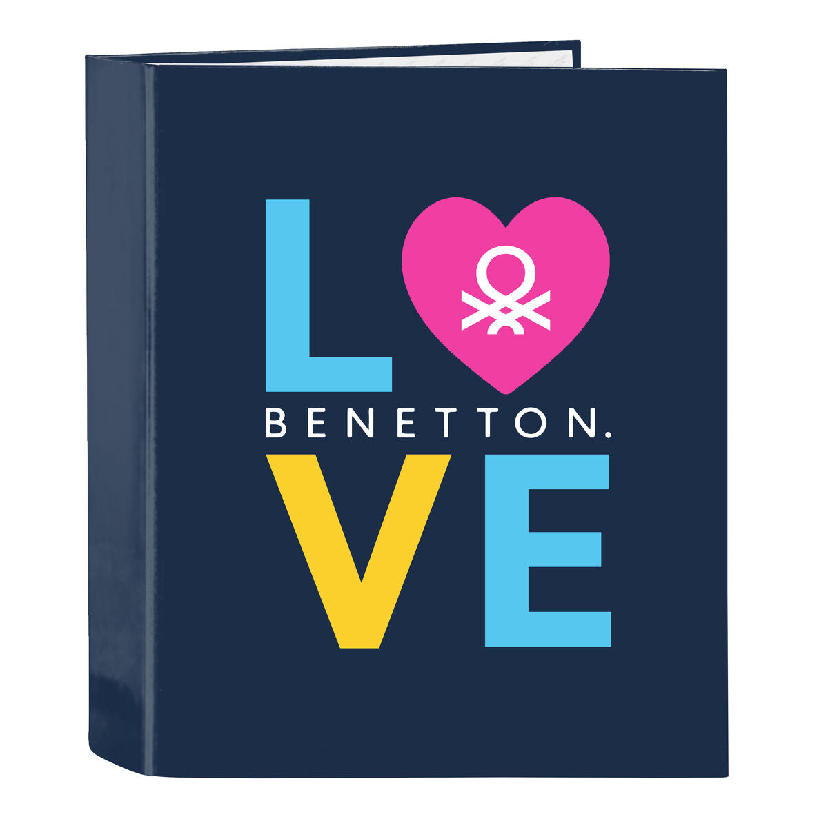 Ring binder Benetton Love Navy Blau A4 (27 x 33 x 6 cm) – Produktbild 1