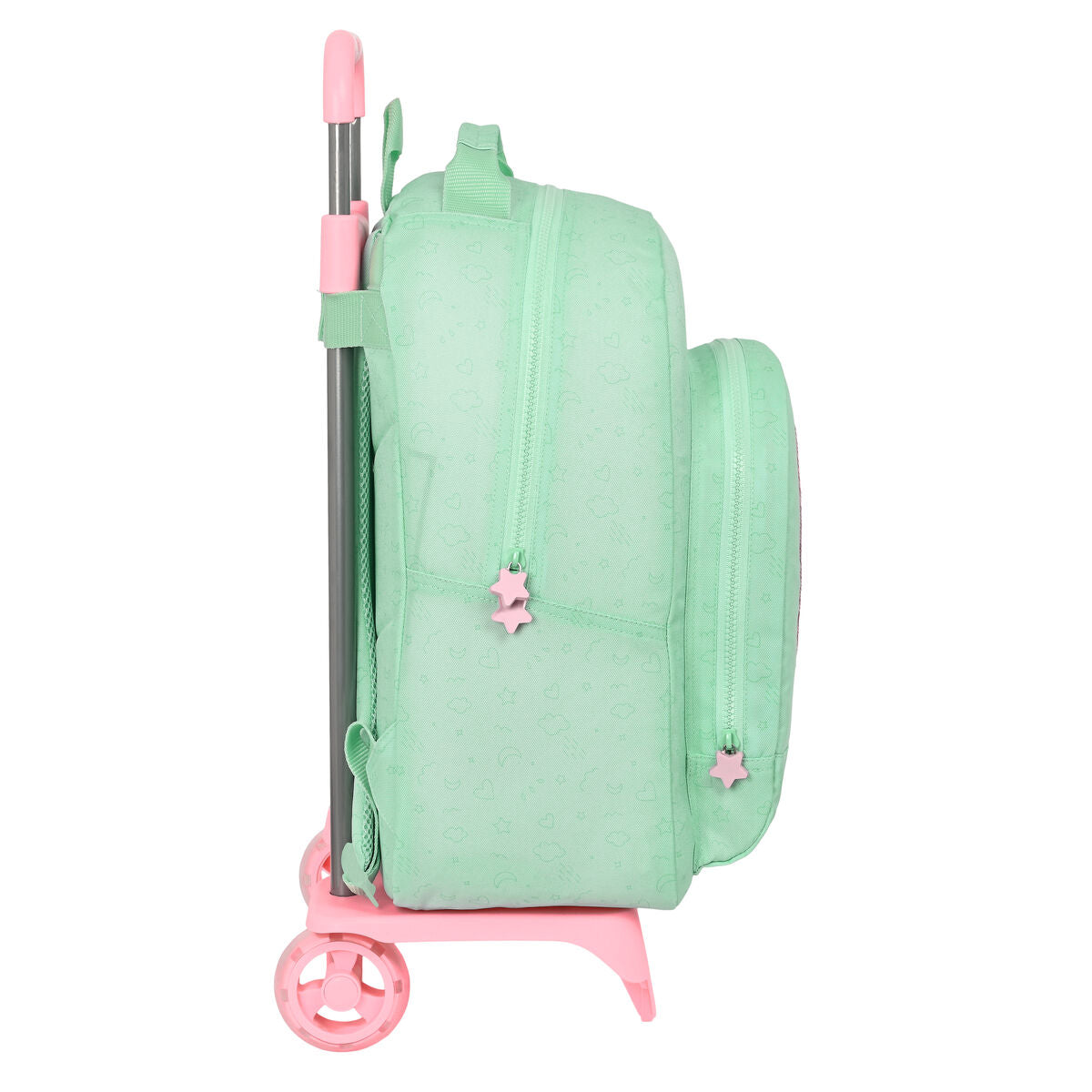 BlackFit8 Schulrucksack mit Rollen Moon Grün