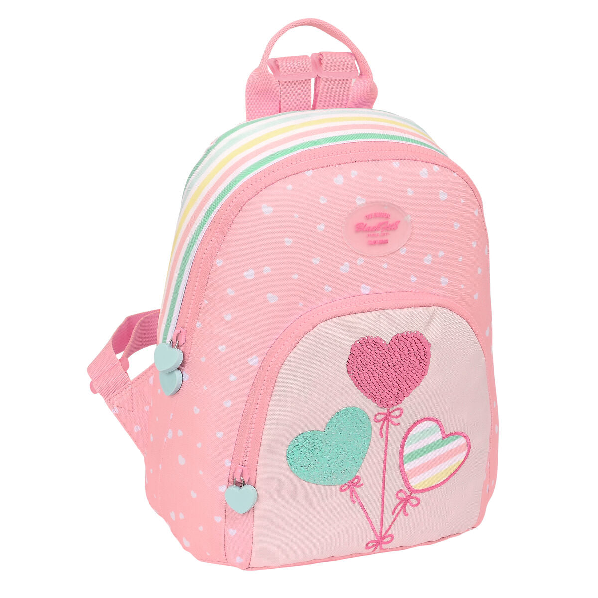 Rucksack BlackFit8 Globitos Mini Rosa 25 x 30 x 13 cm – Produktbild 1