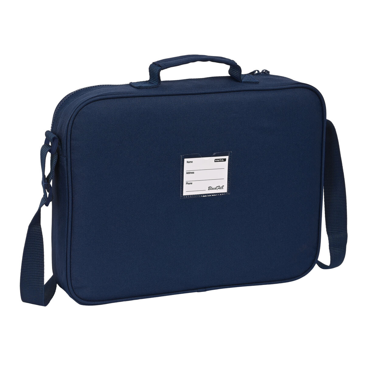Schule Umhängetasche BlackFit8 Dunkelblau Blau 38 x 28 x 6 cm