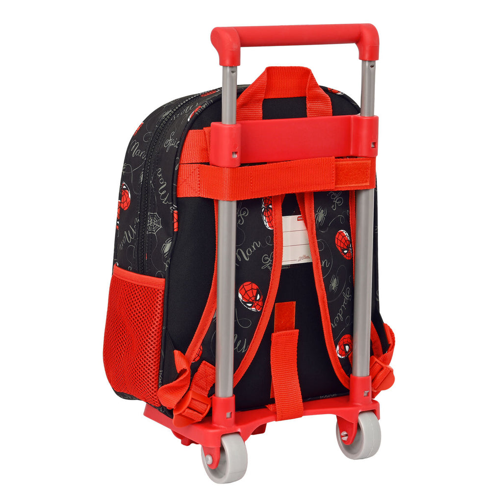 Schulrucksack mit Rollen Spider-Man Hero Schwarz 27 x 33 x 10 cm