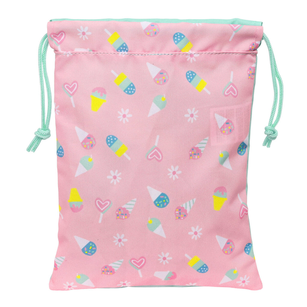 Lunchbox Peppa Pig Ice Creme Sack 20 x 25 x 1 cm Rosa Mint