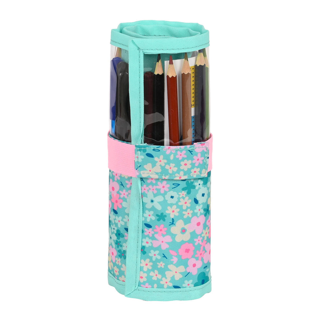 Schule Etui mit Accessories Vicky Martín Berrocal Mint paradise Mint (27 Teile) (7 x 20 x 7 cm)