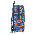 Kind Tasche Hot Wheels Speed club Orange Dunkelblau Blau (22 x 27 x 10 cm)