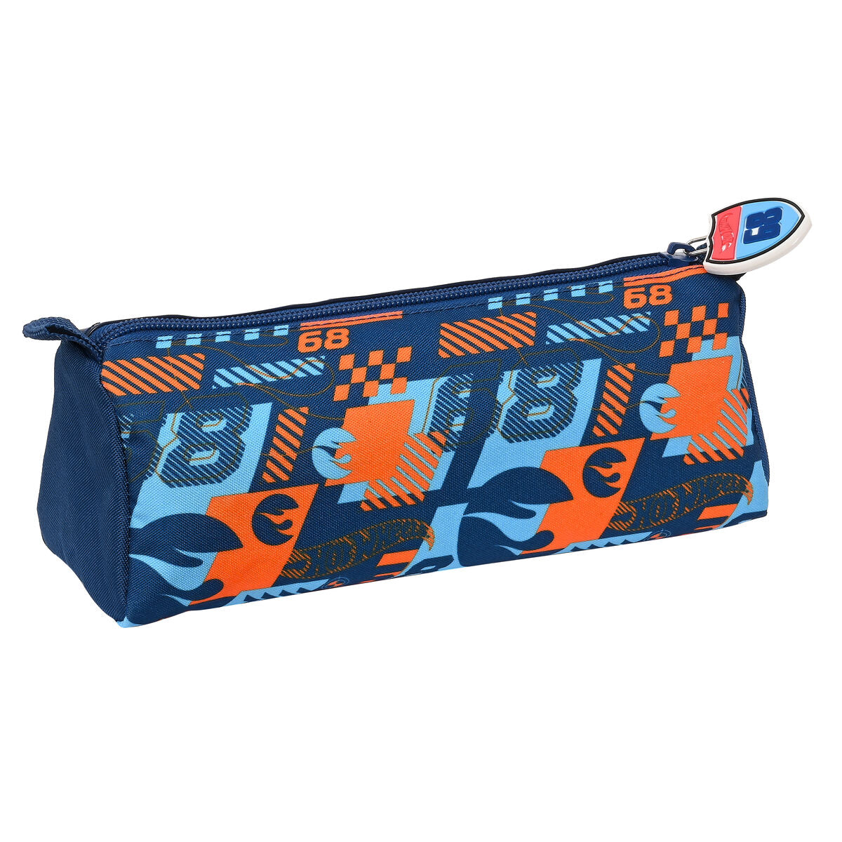 School Case Hot Wheels Speed club Orange Navy Blau (21 x 8 x 7 cm) – Produktbild 2