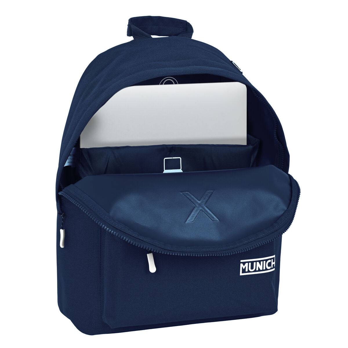 Laptop-Rucksack Munich basicos Dunkelblau Blau (31 x 41 x 16 cm)