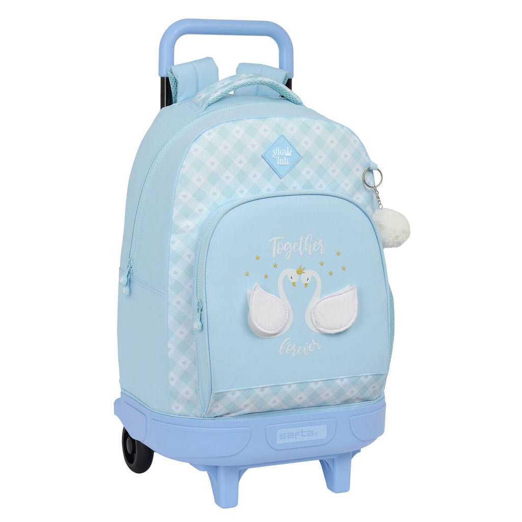 Schulrucksack mit Rollen Glow Lab Cisnes Blau 33 X 45 X 22 cm