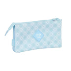 Dreifach-Federmäppchen Glow Lab Cisnes Hellblau 22 x 12 x 3 cm