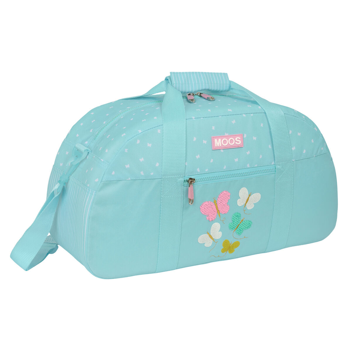 Moos Sporttasche Butterflies Hellblau 50 x 26 x 20 cm