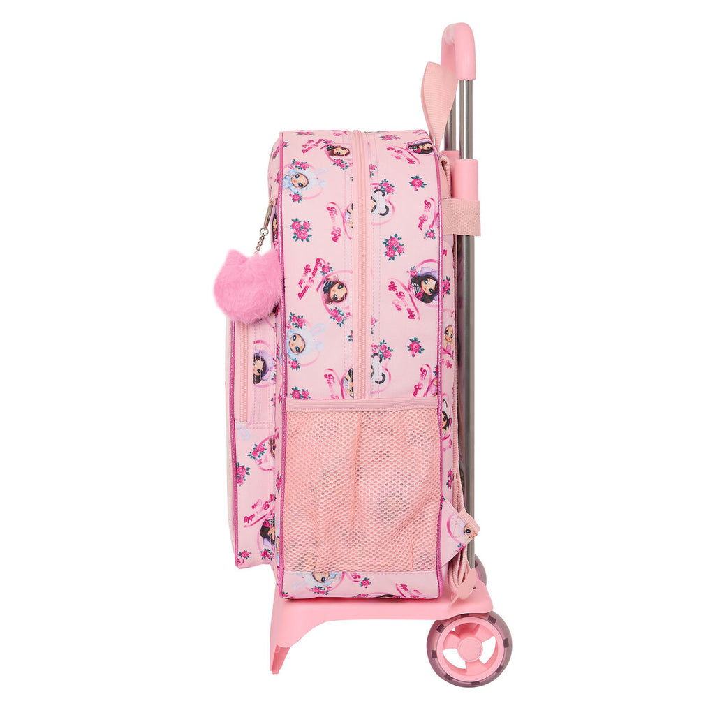 Schulrucksack mit Rollen Na!Na!Na! Surprise Fabulous Rosa 33 x 42 x 14 cm