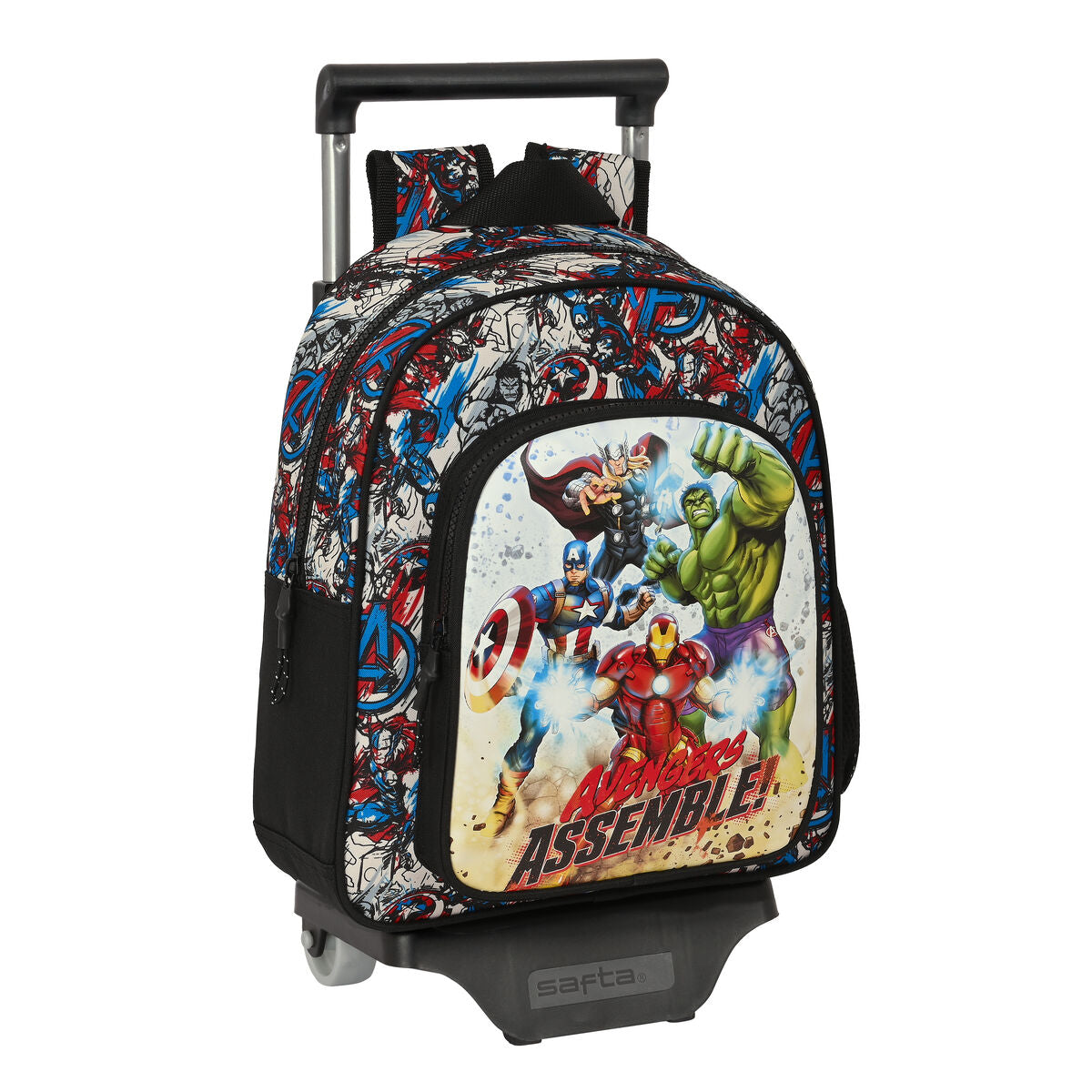 Schulrucksack mit Rollen The Avengers Forever Mehrfarbig 27 x 33 x 10 cm
