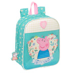 Kinder bag Peppa Pig Pretty flowers Gelb Mint 22 x 27 x 10 cm – Produktbild 1