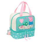 Peppa Pig Lunchbox Hübsch Blumen Gelb Mint