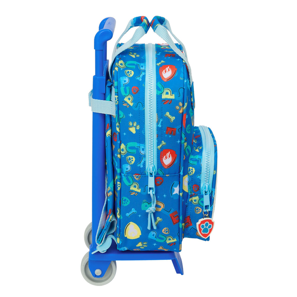 Schulrucksack mit Rollen The Paw Patrol Pups rule Blau 20 x 28 x 8 cm