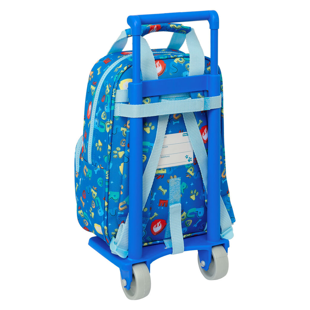 Schulrucksack mit Rollen The Paw Patrol Pups rule Blau 20 x 28 x 8 cm