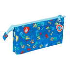 The Paw Patrol Dreifach-Federmäppchen Pups rule Blau