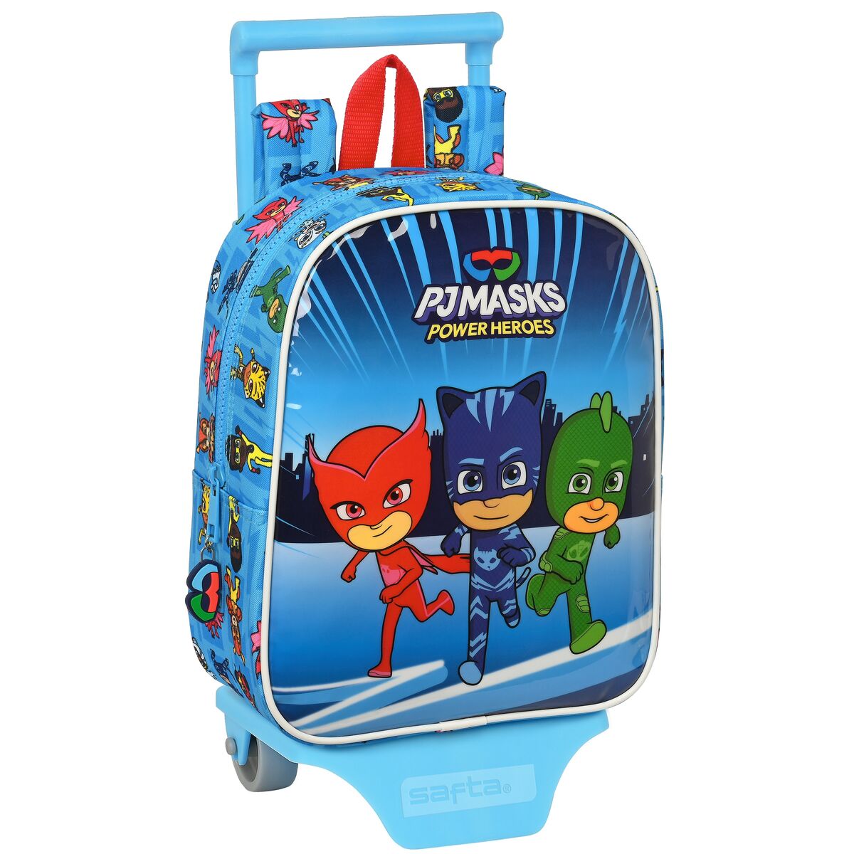 School Rucksack with Wheels PJ Masks Blau 22 x 27 x 10 cm – Produktbild 1
