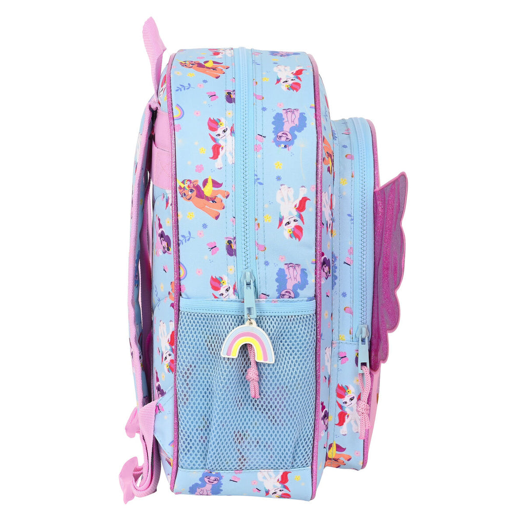 Schultasche My Little Pony Wild & free 32 x 38 x 12 cm Blau Rosa