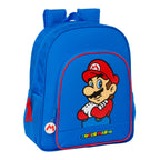 Schultasche Super Mario Play Blau Rot 32 X 38 X 12 cm