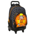 Schulrucksack mit Rollen Naruto Schwarz Orange 33 X 45 X 22 cm