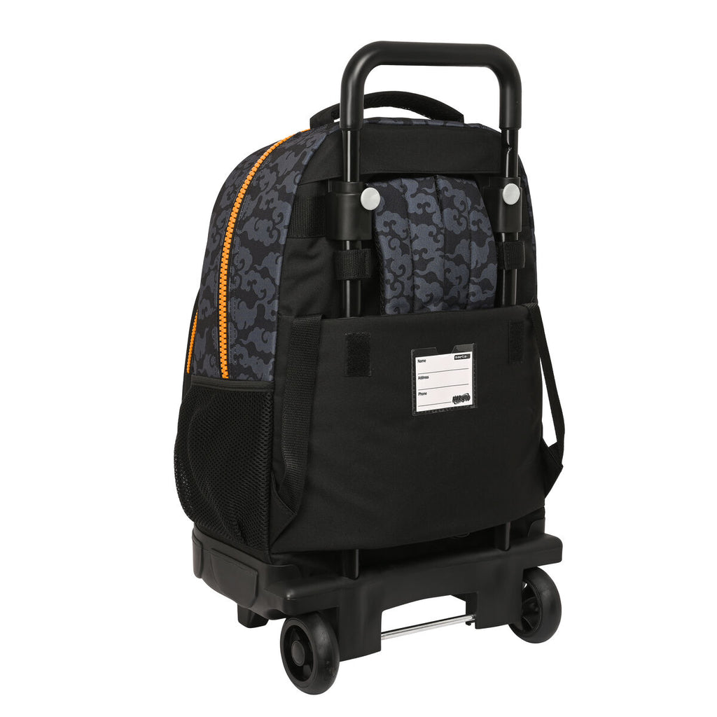 Schulrucksack mit Rollen Naruto Schwarz Orange 33 X 45 X 22 cm
