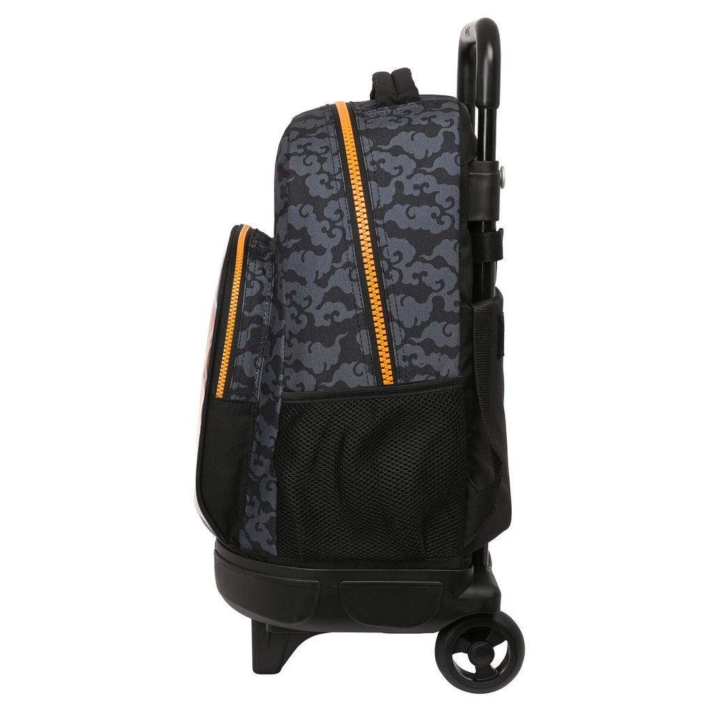 Schulrucksack mit Rollen Naruto Schwarz Orange 33 X 45 X 22 cm