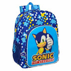 Schultasche Sonic Speed 33 x 42 x 14 cm Blau 14 L