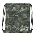 Rucksack mit Kordeln Jurassic World Warning Grau 35 x 40 x 1 cm