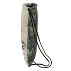 Rucksack mit Kordeln Jurassic World Warning Grau 35 x 40 x 1 cm