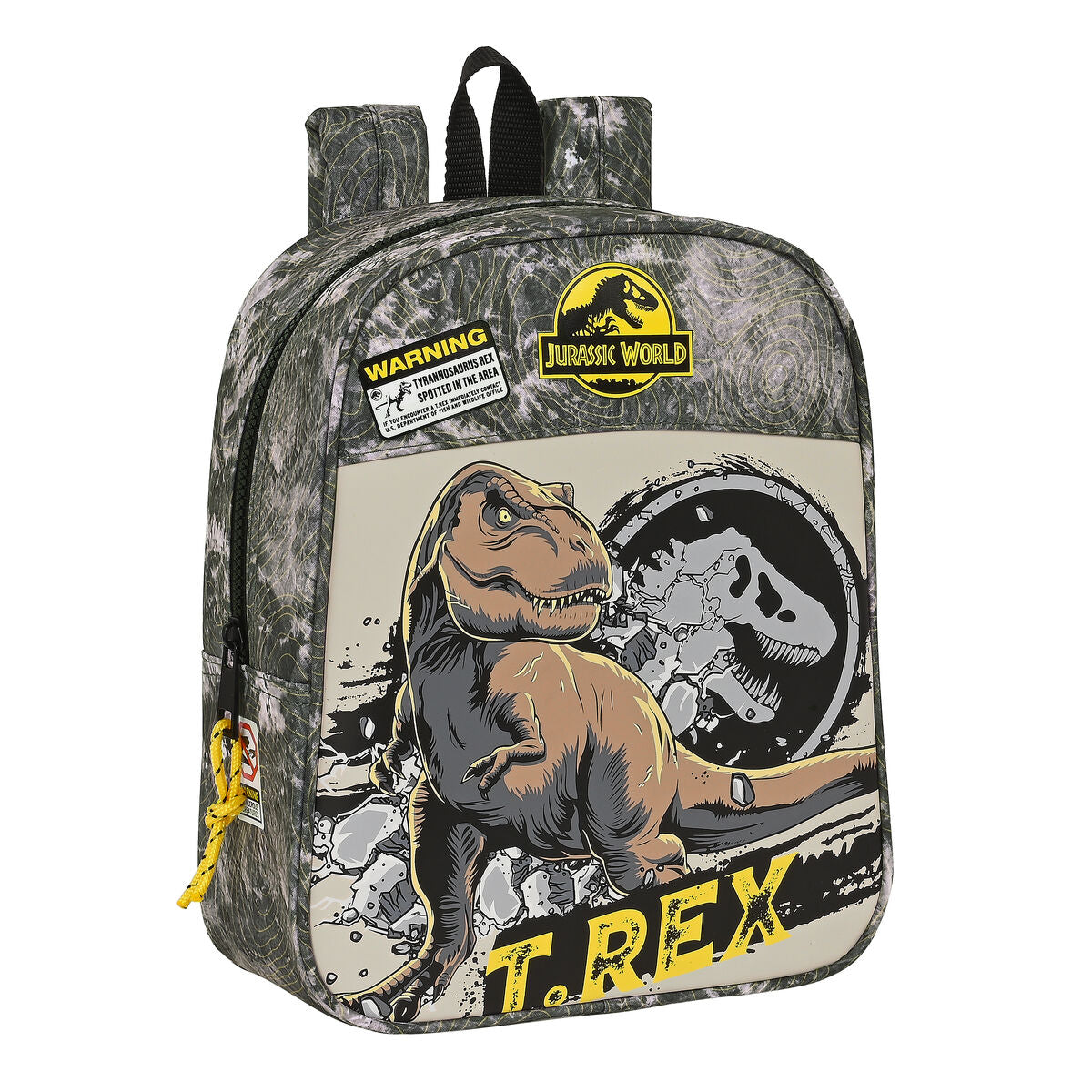 Kinder bag Jurassic World Warning Grau 22 x 27 x 10 cm – Produktbild 1