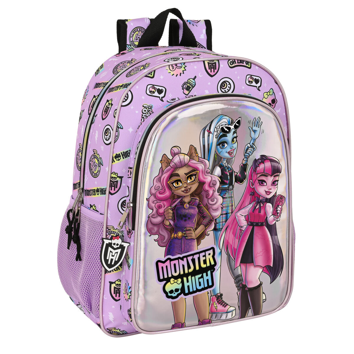 Schultasche Monster High Best boos Flieder 33 x 42 x 14 cm