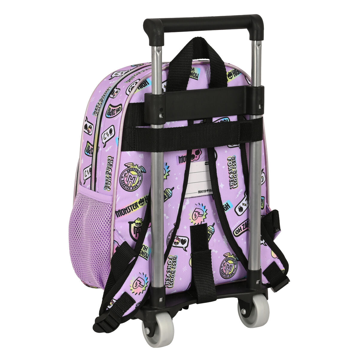 Schulrucksack mit Rollen Monster High Best boos Flieder 28 x 34 x 10 cm