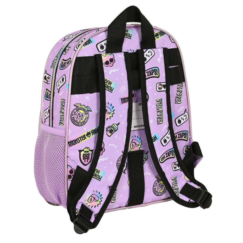 Schultasche Monster High Best boos Flieder 28 x 34 x 10 cm