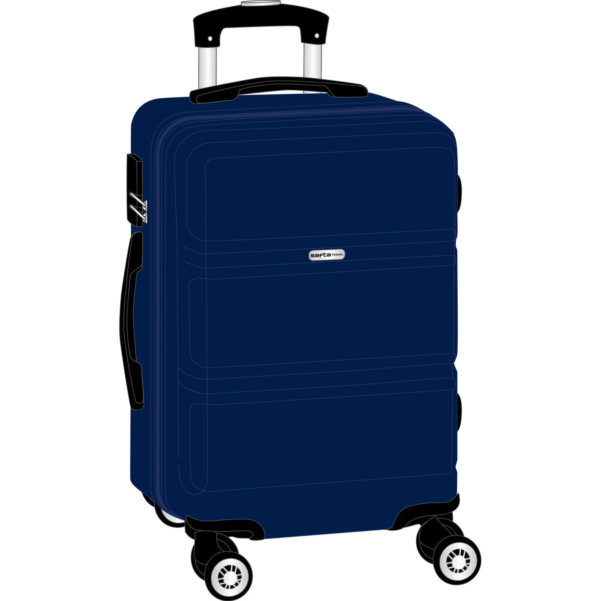 Cabin suitcase Safta Navy Blau 20'' 34,5 x 55 x 20 cm – Produktbild 1