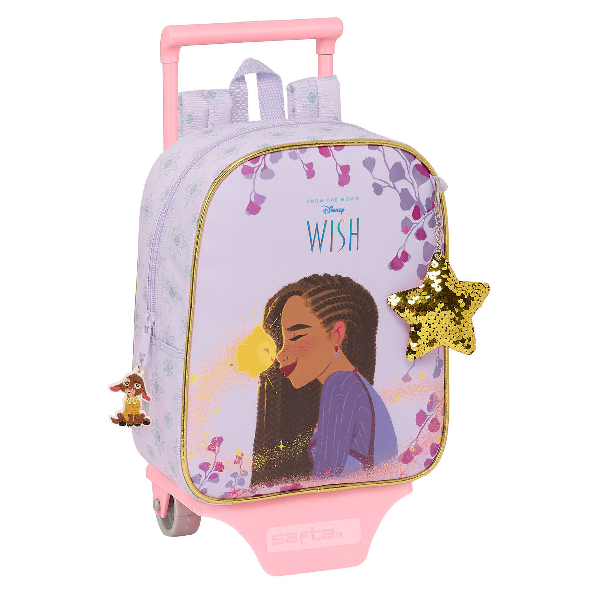 School Rucksack with Wheels Wish Lilac 22 x 27 x 10 cm – Produktbild 1