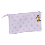 Dreifach-Federmäppchen Wish Flieder 22 x 12 x 3 cm
