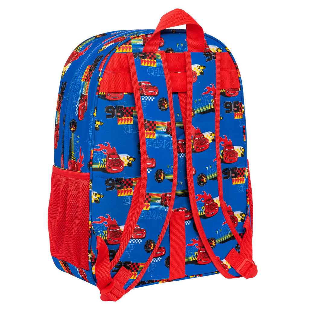 Schultasche Cars Race ready Blau 33 x 42 x 14 cm