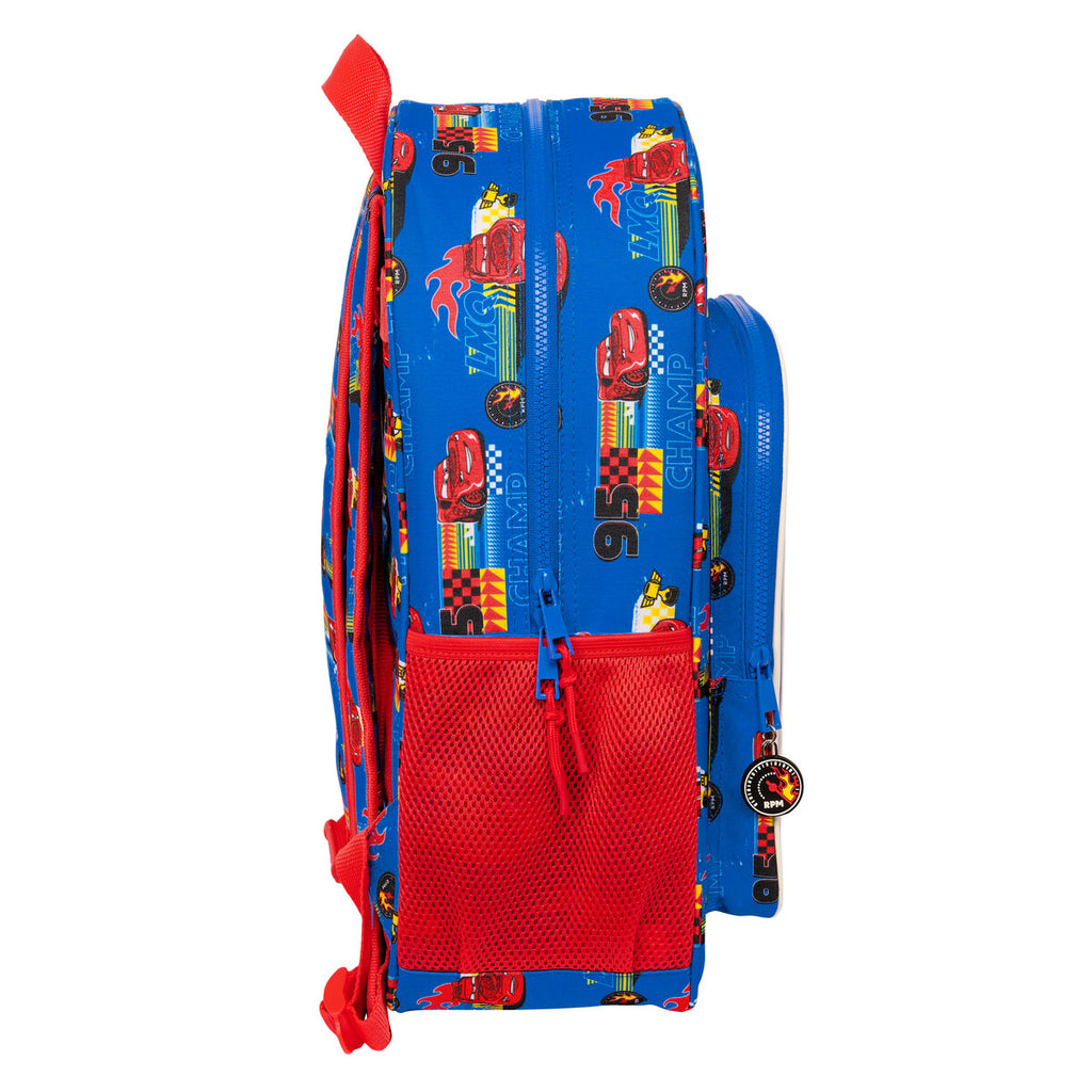 Schultasche Cars Race ready Blau 33 x 42 x 14 cm