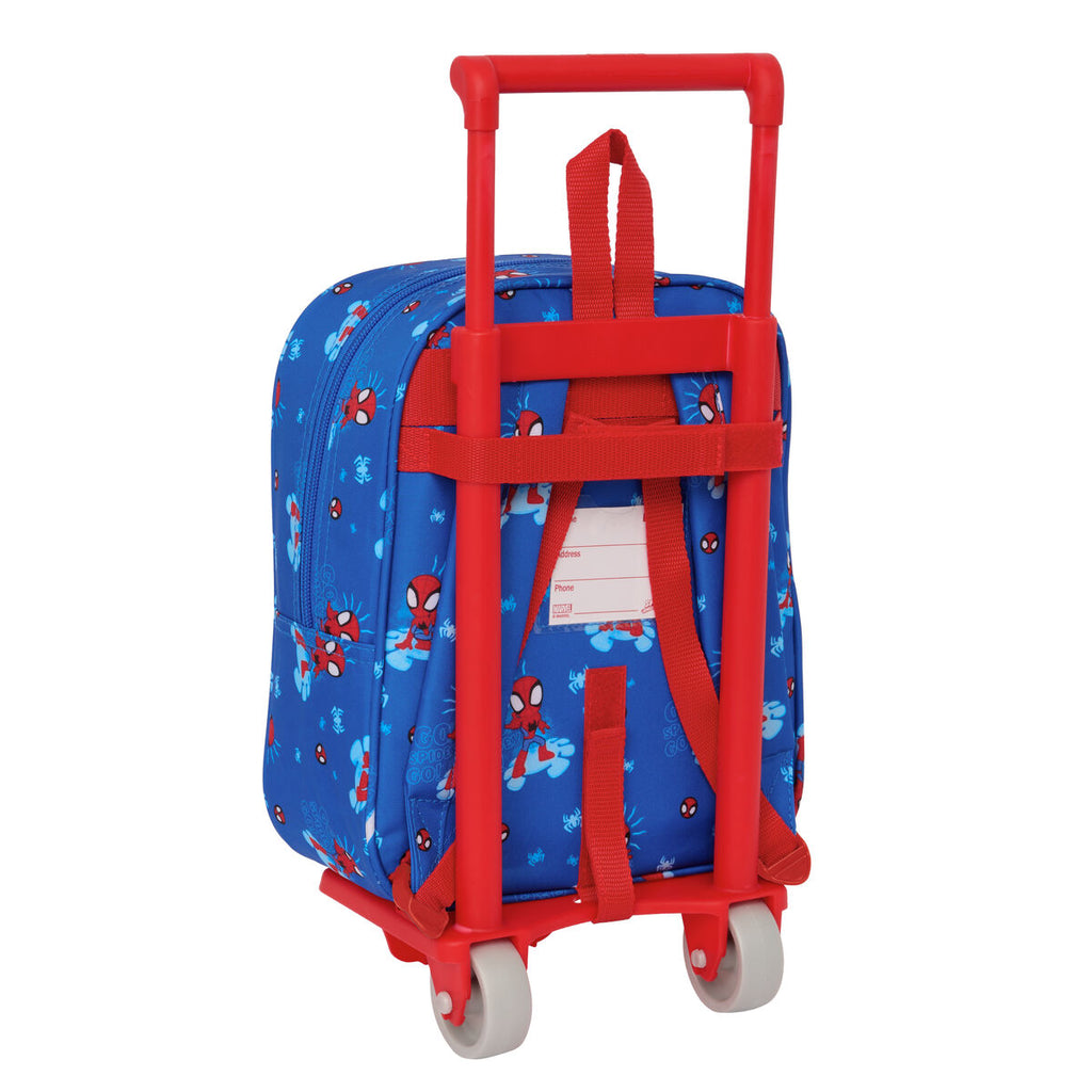 Schulrucksack mit Rollen Spidey Blau 22 x 27 x 10 cm