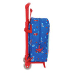 Schulrucksack mit Rollen Spidey Blau 22 x 27 x 10 cm