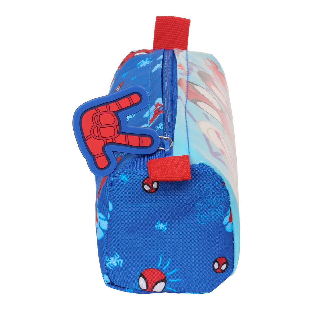 Schule Etui Spidey Blau 21 x 8 x 7 cm