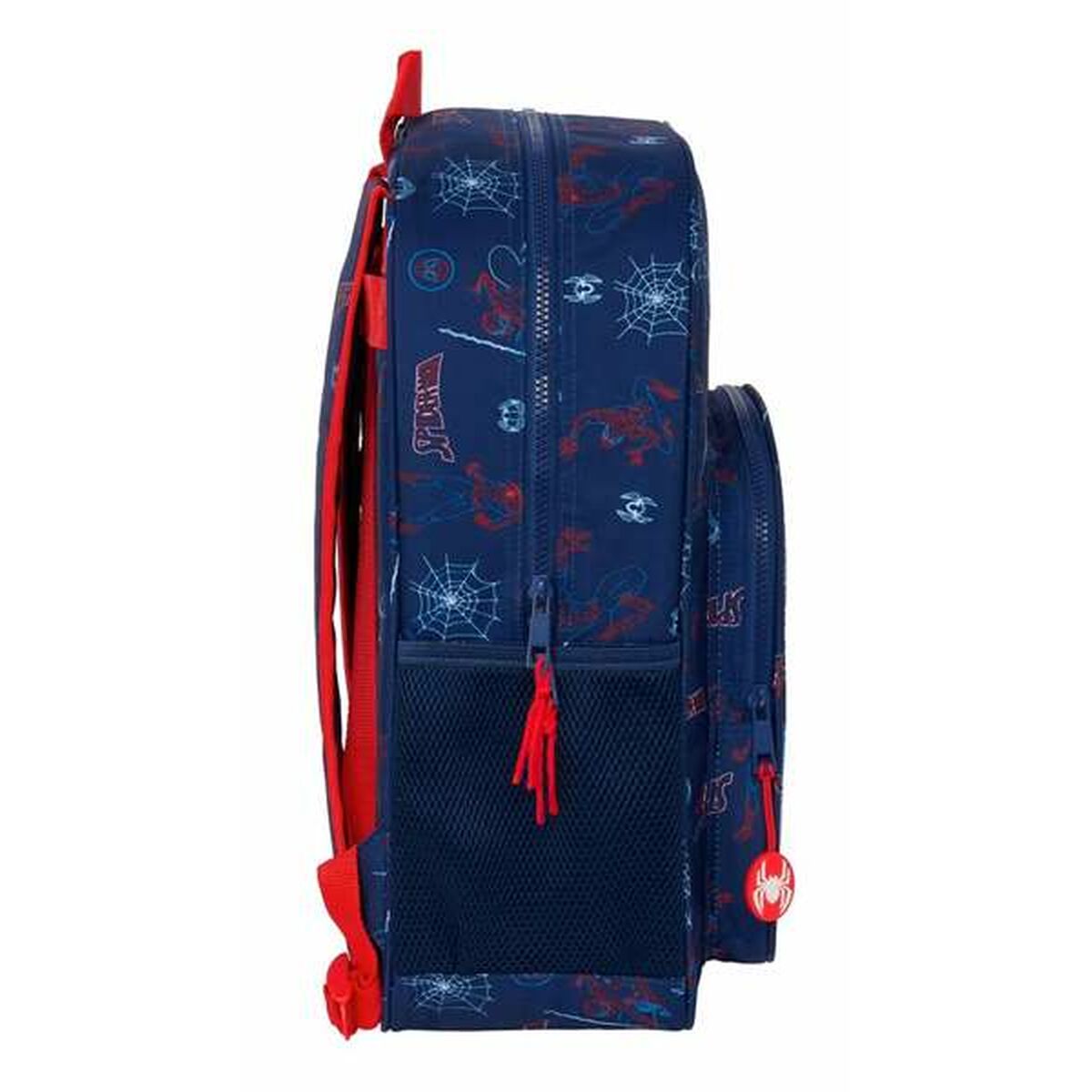 Schultasche Spider-Man Neon Dunkelblau Blau 33 x 42 x 14 cm