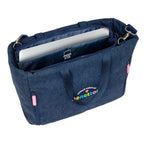 Tasche Benetton Denim Blau 40 x 31 x 17 cm